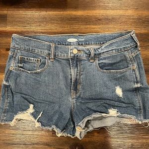 Staple cutoff boyfriend jean shorts